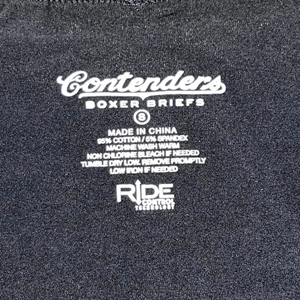 Contenders Clothing Mens Mike‎ Boxer Briefs Black Small Ride Control Technology